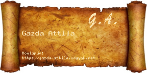 Gazda Attila névjegykártya