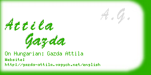 attila gazda business card